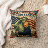 自由の女神トランプアメリカ建国250年7月4日愛 クッション (ブランケット)