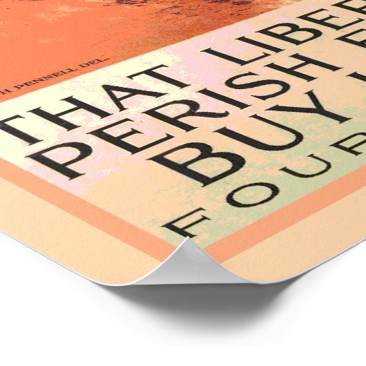 自由の女神ニューヨークの絆を滅ぼしてはならない ポスター (角)