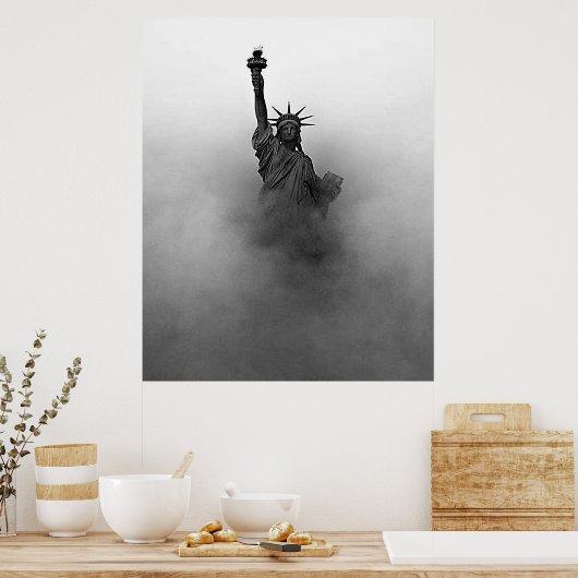 自由の女神ニューヨークアメリカ合衆国の自由 ポスター (キッチン)