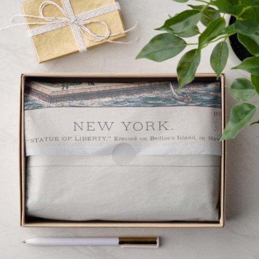 自由の女神ニューヨークエフェメラデクページ 薄葉紙 (ギフト)