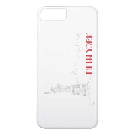自由の女神ニューヨークカッコいい Case-Mate iPhoneケース (裏面)