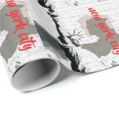 自由の女神ニューヨークシティポップ・アートのアート ラッピングペーパー (ロールコーナー)