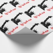 自由の女神ニューヨークシティポップ・アートのアート ラッピングペーパー (角)