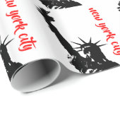 自由の女神ニューヨークシティポップ・アートのアート ラッピングペーパー (ロールコーナー)