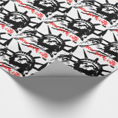 自由の女神ニューヨークシティポップ・アートのアート ラッピングペーパー (角)