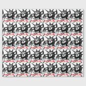 自由の女神ニューヨークシティポップ・アートのアート ラッピングペーパー (フラット)