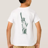 自由の女神ニューヨークシャツ Tシャツ (裏面)