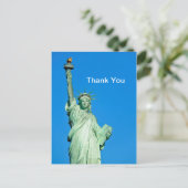 自由の女神ニューヨーク写真ありがとう ポストカード (スタンド正面)