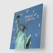 自由の女神ニューヨーク スクエア壁時計 (傾斜)