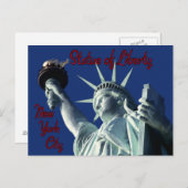 自由の女神ニューヨーク ポストカード (正面/裏面)