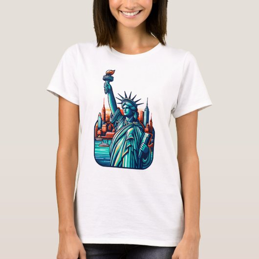 自由の女神ニューヨーク Tシャツ (正面)