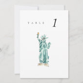 自由の女神ニュー結婚ヨークのテーブル番号 (正面)