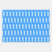 自由の女神パターエレガントン・ブルー・ニューヨーク ラッピングペーパーシート (正面2)