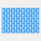 自由の女神パターエレガントン・ブルー・ニューヨーク ラッピングペーパーシート (正面)