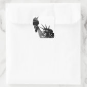 自由の女神ブラック&ホワイト スクエアシール (バッグ)