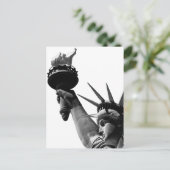 自由の女神ブラック&ホワイト ポストカード (スタンド正面)