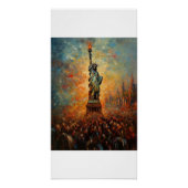 自由の女神ポスタープリント ポスター (正面)