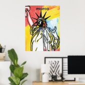 自由の女神ポスタープリント ポスター (ホームオフィス)