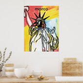 自由の女神ポスタープリント ポスター (キッチン)