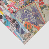 自由の女神ミックスメディアコラージュアート 薄葉紙 (詳細)