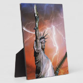 自由の女神ライトニング。 フォトプラーク (側面)