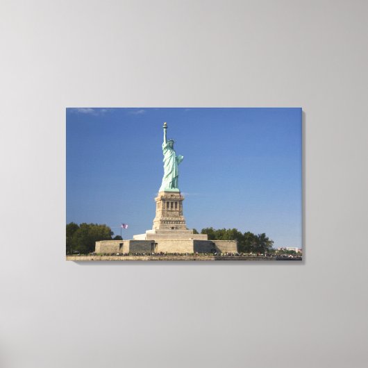 自由の女神リバティ島のニュー キャンバスプリント (正面)