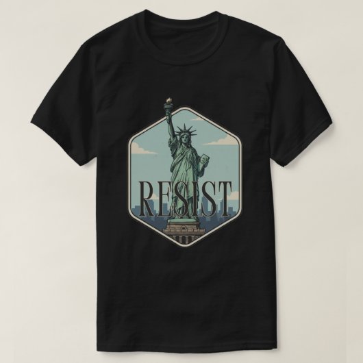 自由の女神レジスト Tシャツ (デザイン正面)