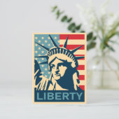 自由の女神ヴィンテージニューヨーク ポストカード (スタンド正面)