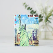 （*自由の女神像） ポストカード (スタンド正面)