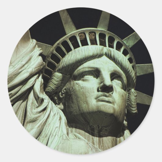 自由の女神像 ラウンドシール (正面)