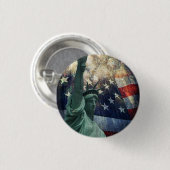 自由の女神像 缶バッジ (正面&裏面)