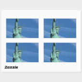 自由の女神像 長方形シール (シート)