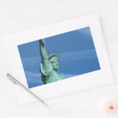 自由の女神像 長方形シール (封筒)