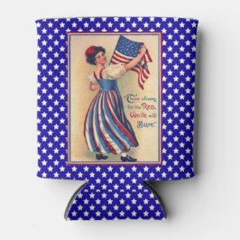 自由の女神愛国旗の星とストライプ 缶クーラー