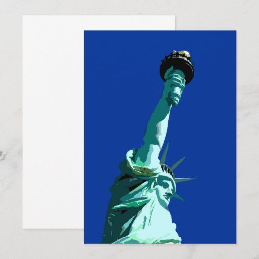 自由の女神招待状 招待状 (正面/裏面)