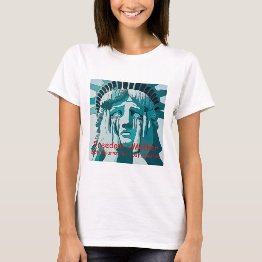 自由の女神泣き叫び Tシャツ (正面)