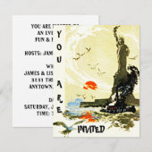 自由の女神港の招待状(EZ2カスタマイズ版) 招待状 (正面/裏面)