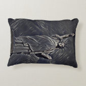 自由の女神絵画像 アクセントクッション (裏面)