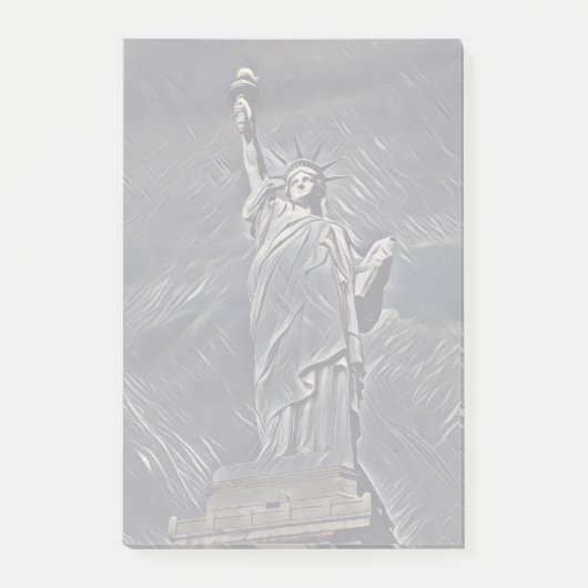 自由の女神絵画像 ポストイット (正面)