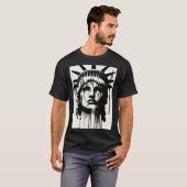 自由の女神芸術的描写自由 Tシャツ (正面フル)