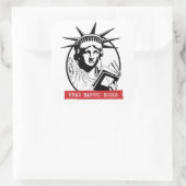 自由の女神読禁書 スクエアシール (バッグ)