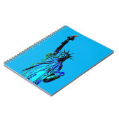 自由の女神青い彫像 ノートブック (左側)