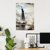 自由の女神1886年除幕式 ポスター (ホームオフィス)