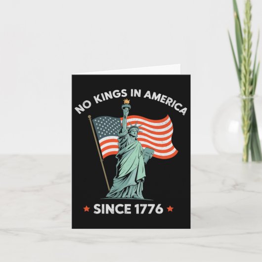 自由の女神4日7月No Kings In America Sin カード (正面)