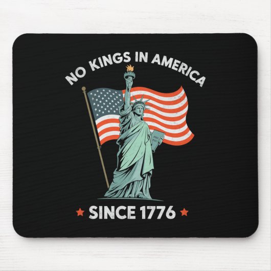 自由の女神4日7月No Kings In America Sin マウスパッド (正面)
