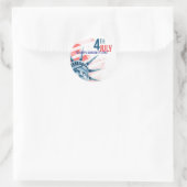 自由の女神7月カスタム4 ラウンドシール (バッグ)