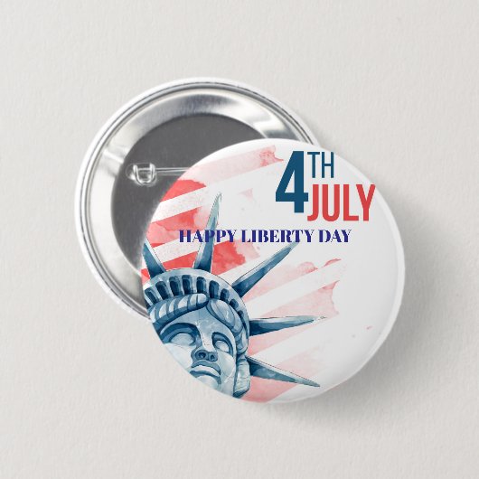 自由の女神7月カスタム4 缶バッジ (正面&裏面)
