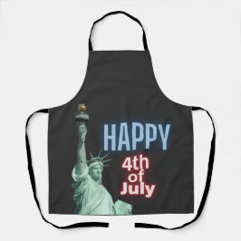 自由の女神7月4日ネオン エプロン