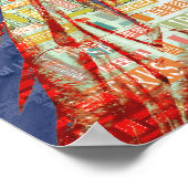 自由の女神7月4日ワードクラウド ポスター (角)