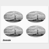 自由の女神。アメリカ合衆国,自由の女神 楕円形シール (シート)